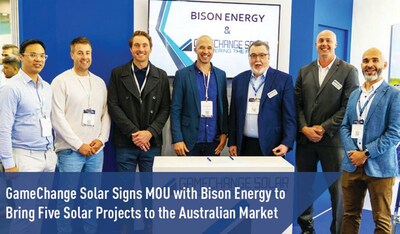 GameChange Solar подписал меморандум с Bison Energy на 5 проектов на рынке Австралии